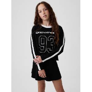 GAP Детска оверсайз тениска Gap Athletic GAP GAP | Cheren | Момичешки | XXL