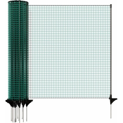 Univerzálna zelená ohradová sieť, nevodivá FIX, dĺžka 15 m, výška 90 cm