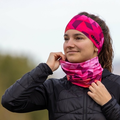 Multifunkčná šatka Eleven Efez Tripeak Pink