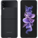 Pouzdra a kryty na mobilní telefony Samsung Aramid Cover Z Flip3 Black EF-XF711SBEGWW