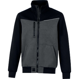 Delta Plus Delta swabi / Мъжки суитшърт с цип - тъмносив/черен xxxl (swabigr3x)