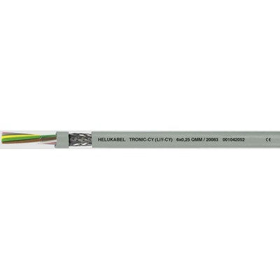 Helu 16026-1000 dátový LiYCY 2 x 0.75 mm² sivá 1000 m