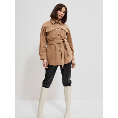 Moodo Бежова дамска риза, сако с колан Moodo Moodo | Bezhov | ЖЕНИ | XL