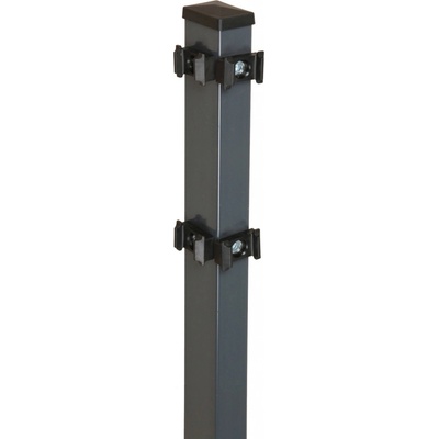 Rohový stĺpik pre dvojité zvárané pletivo antracitový 120 cm x 4 cm x 6 cm