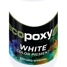 EcoPoxy Barevné pigmenty do pryskyřice bílá 60 ml