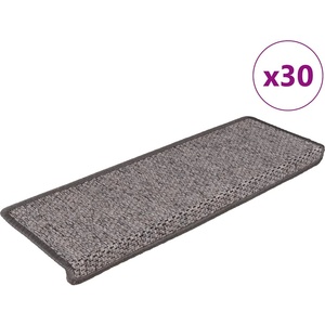 vidaXL Стелки за стълби, вид сизал, 30 бр, 65x21x4 см, сиво и бежово (3365884)