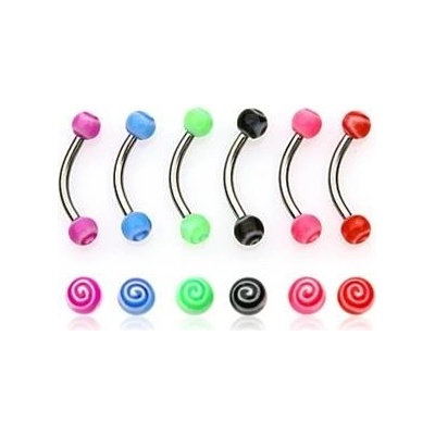 Šperky4U piercing do obočí OB01139-G