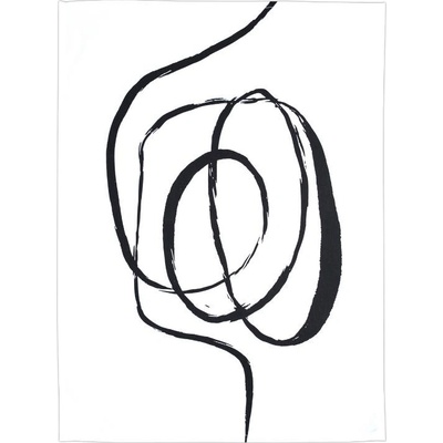 SCANquilt DEKORO ABSTRACT LINE 50 x 70 cm bíločerná