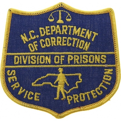 Nášivka textilná 101 Inc NC Department of Correction Prisons - farebná