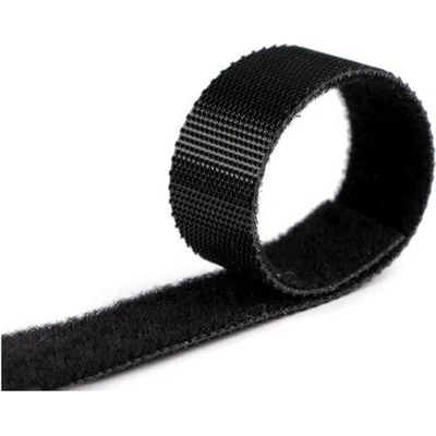 Suchý zip šíře 15 mm oboustranný, nízkoprofilový 1m, černý