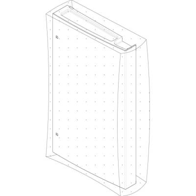 Electrolux dveře chladničky, pravý, nerez, 542.8x944.5mm 140053545202