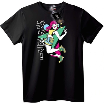 NOONEBRAND Тениска Anime Момиче - XS, Black