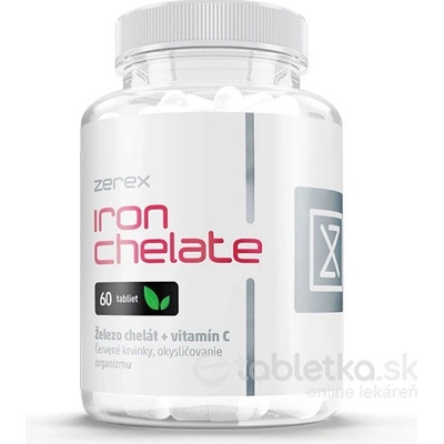 Zerex Železo chelát + Vitamín C 60 tabliet