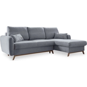 Miuform Светлосив ъглов разтегателен диван, десен ъгъл Scandic Lagom - Miuform (SCANDIC Lagom 2QBKL-LCR MAS415)