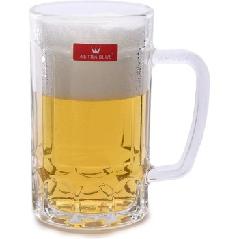 Image 1 of 0, 3 л масивна стъклена халба за бира astra blue (6826)