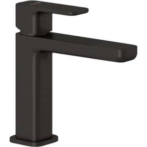 Kludi Renon - Смесител за умивалник с чучур Push-Open, EcoPlus, четкан метал 42289N275 (42289N275)