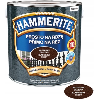 Akzo Nobel Hammerite přímo na rez 2,50L, kladívkový hnědý