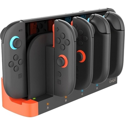 iPega SW2185 Nabíjecí Stanice pro JoyCon Ovladače Nintendo Switch 2 Black