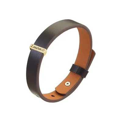Šperky4U Personalizovaný pánský kožený náramek OPA234