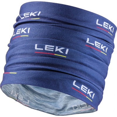 Leki Лента за глава Leki Multiscarf Neckerchief - True Navy Blue / White - размер One Size (904-3104-0211)