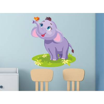 Слонче с пеперуда - 54x60см (153711)