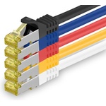 1aTTack. de Cat. 7 network cable 5m 5 colors 5 pieces Cat7 Ethernet cable network LAN cable raw cable 10 Gb s SFTP PIMF LSZH set patch cable with Rj 45 plug Cat. 6a - 4251073616100