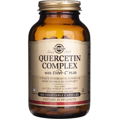 Solgar Quercetin Complex with Ester C Plus Kvercetin komplex 100 rostlinných kapslí
