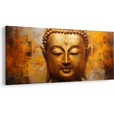 Obraz - Budha, olejomaľba, jednodielne 250x125 cm