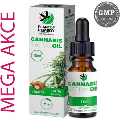 Plant Of Life CBD/CBG Kapky Arganový olej s CBD 15% Izolátový 10 ml