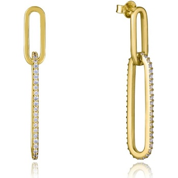 Viceroy Pozlátené oválne náušnice 9137E100-30