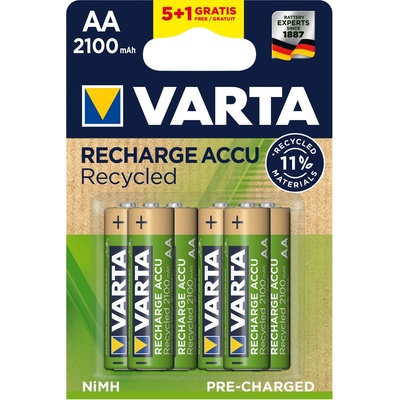 Varta Recycled AA 2100 mAh 6ks 56816 101 476