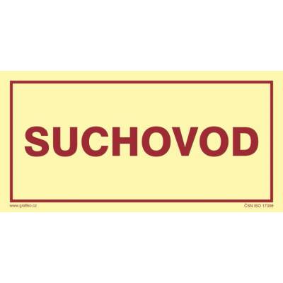 Grafiko | Suchovod - fotoluminiscenční - Materiál Hliník, Rozměr 300x150mm