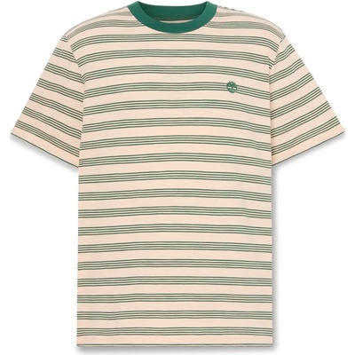Timberland Мъжка тениска Timberland 4 Rows Striped S/S Tee T-shirt - Putty / Pineneedle Yd (216-8618-0113)
