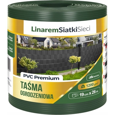 Stínící panelové pásy Linarem SiatkiSieci 19 cm x 26 m zelená