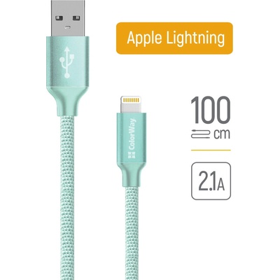 ColorWay CW-CBUL004-MT USB Apple Lightning 2.1A 1m mátový