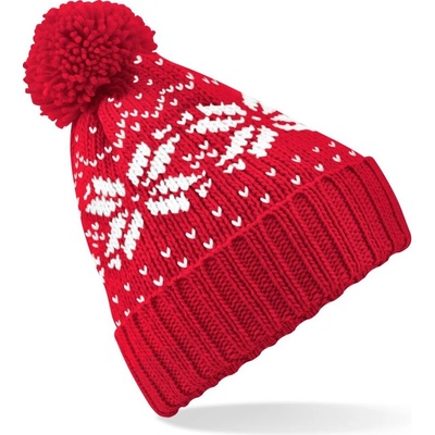 Beechfield Classic Zimná pletená čiapka B456 Red