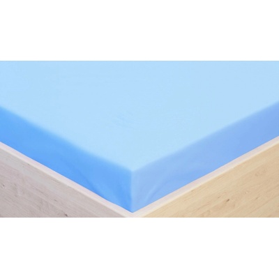 Tegatex Prostěradlo Jersey s elastanem středně modré 180x200