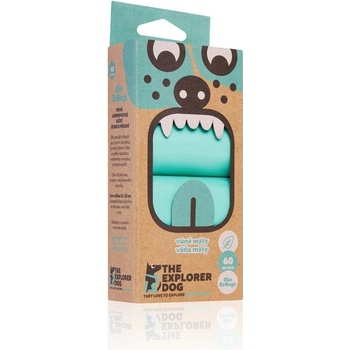 Explorer dog Vrecká na psie exkrementy s vôňou mäty 60 ks