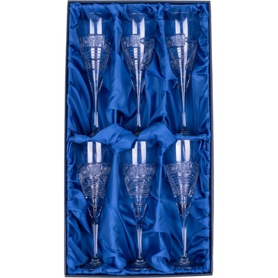 ONTE CRYSTAL Broušené sklenice na bílé víno Kometa Počet sklenic 6 sklenic v dárkové sadě 260 ml