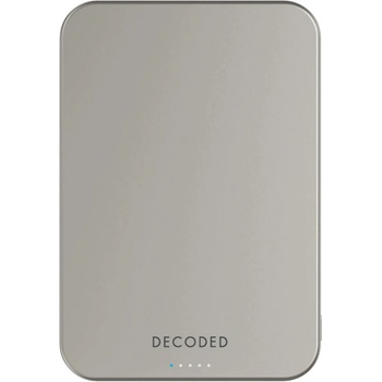 Decoded Ultra Slim Qi2 Powerbank 5000MaH Titanium Silver (K-D25MSPB5TM)