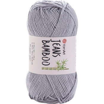 YARNART Jeans Bamboo 127 Light Grey Плетива прежда (Jeans Bamboo 127)