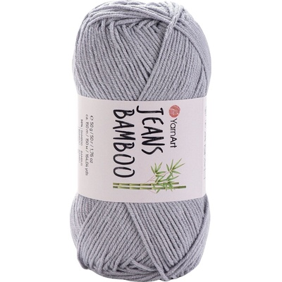 YARNART Jeans Bamboo 127 Light Grey Плетива прежда (Jeans Bamboo 127)