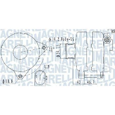 Generátor MAGNETI MARELLI 063732113010