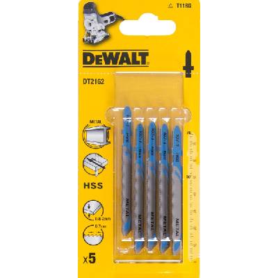 HSS нож за трион, за алуминий (4 до 15 мм), 100 мм (5 бр. ) DT2163 (DT2163)