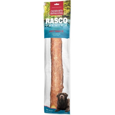 Rasco Premium byvolia koža obalená kuracím mäsom tyčinky 41 cm 170 g