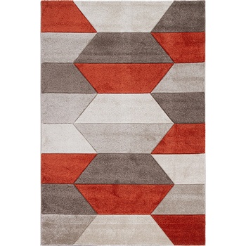 ABC vivace КИЛИМ carve geometric gr rust 230x160cm (33323)