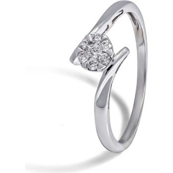Blink-Blink Žiarivý diamantový prsteň z bieleho zlata 1422BDG