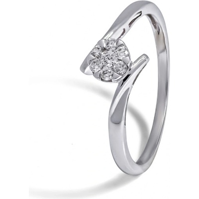 Blink-Blink Žiarivý diamantový prsteň z bieleho zlata 1422BDG