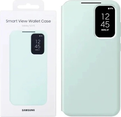 Galaxy S23 FE Smart View Wallet ケース 黒 純正 Samsung Galaxy S23 FE S-View Wallet Phone Case, Protective Cover