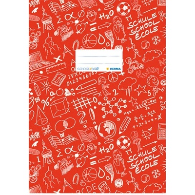 Obal na zošit Schooldoo A5 červený